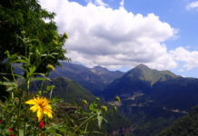 A view over the mountains of Tzoumerka from Kalarytes